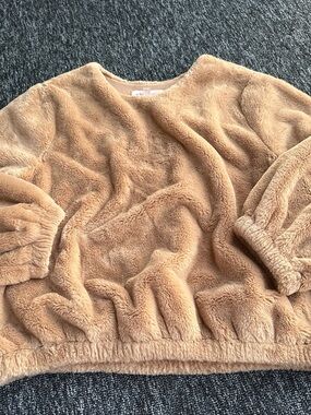 Philosophy Plush Crewneck Sweater - Camel Tan